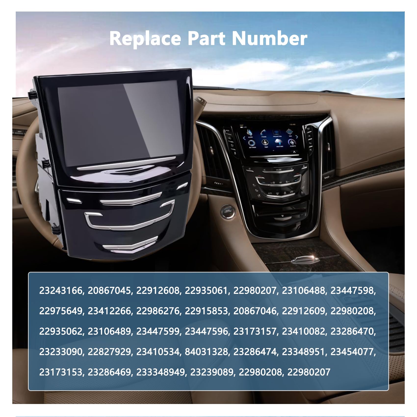 Amazon.co.jp: Fit Cadillac CUEシステム タッチスクリーン